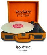 Boytone BT-101TBWT 5 in 1 Briefcase Record Player AC-DC Built in Rechargeable Battery, With 2 Stereo Speakers... N19