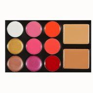 Bolayu 11 Color Lip Gloss Set Double Color Concealer + Gourd Shape Brush Combination N5