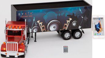 Sykik SP016BT RED 22" Long, Powerful Bluetooth Speaker with SD, USB, Headphone Jack, AUX in, Built-in Rechargeable... N8