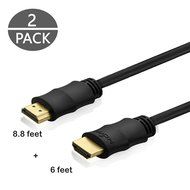 PerleGear 4K High-Speed HDMI HDTV Cable - 6 Feet , Supports Ethernet, 3D, 4K and Audio Return N2