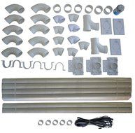 Central Vacuum Installation Kit For All Homes Rough-in Built-In CVac 3 Inlet Kit With Pipe by Zvac with 48 Foot... N13