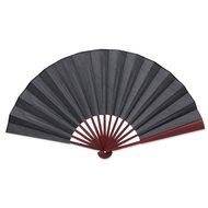 Tinksky Men Folding Bamboo Blank Hand Fan Wedding Party Gift (Black) N4