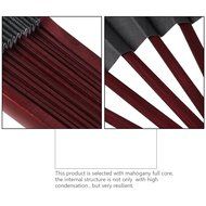 Tinksky Men Folding Bamboo Blank Hand Fan Wedding Party Gift (Black) N6