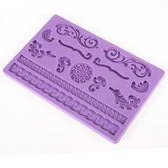 Surepromise Lace Flower Rose Leaf Shaped Silicone Mold Fondant Cake Decoration Baking Tool N5