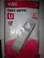 Dirt Devil U Bag - 3 pack