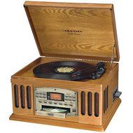 Crosley CR80-0A Gold Series Entertainer 4-in-1 Entertainment Center Record Player