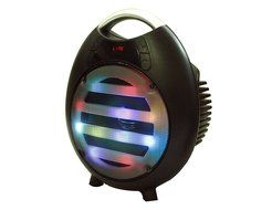 Mr. Dj PPS65LED Portable Speaker FM Radio Built-In Bluetooth USB/Mini SD Slot MP3 Player w/ Rechargeable Battery N4