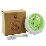 Mystery Rechargeable USB Mini Fan Portable Desktop Table Fan with Bulit-in Battery USB Powered with 3 Modes Speed... N16