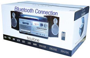 Boytone BT-28SPS, Bluetooth Classic Style Record Player Turntable with AM/FM Radio, Cassette Player, CD Player... N3