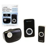 Lloytron B7502BK Portable Wireless Door Chimes (Twin Pack) by LLOYTRON