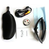 720P HD Camera Sports Sunglasses 170 Wide-Angle Lens + Remote Control Black N5
