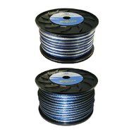 Bullz Audio 10-Gauge 25-Feet Speaker Wire, Blue/Silver