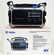 Kaito KA550 Portable Solar / Hand Crank AM/FM, Shortwave &amp; NOAA Weather Emergency Radio with Automatic Weather... N3