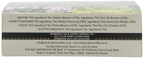 Edinburgh Tea &amp; Coffee Company, The Scottish Collection 4-Flavor Variety Pack, 40-Count Tea Sachets N6