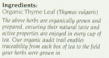 Celebration Herbals Organic Thyme Tea Caffeine Free -- 24 Herbal Tea Bags N5