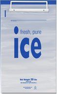 Duro Ice Bag, 20#, Plastic Wicketed, 500/case 20LB PLASTIC WIC