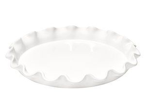 Emile Henry Urban Tart Dish - Ruffled - White