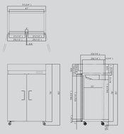 New Stainless Steel 52-Inch Two Door Upright Commercial Refrigerator for Restaurant N4