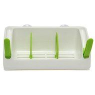 Bluelover Strong Suction Cup Kitchen Brush Sponge Sink Draining Towel Rack Washing Holder Green N3