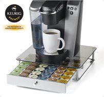 Nifty 6470 Keurig Brewed Glass Top K-Cup Rolling Drawer N7