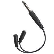 VIMVIP 6.35mm 1/4 TRS Stereo Male to Dual 2 x 3.5mm Stereo Female Adapter Splitter Cable N4