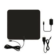 TV antenna,YaphteS Amplified Indoor Digital HDTV Antenna 50 Mile Range with Power Supply and 13 ft Coax Cable N3