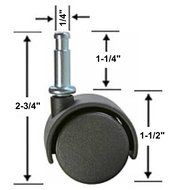 SHOP-VAC Replacement All Around Caster Wheel (1 caster wheel) - 4901896 N2