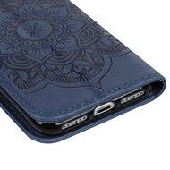 iPhone 7 Case (4.7 inch) - Wallet Folio Flip Embossed Campanula PU Leather Case with Stand Card Slots Slim Fit... N27