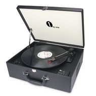 1byone Suit-case Style Turntable with Speaker, Bluetooth support and Vinyl-To-MP3 Recording, Belt Driven Record... N14