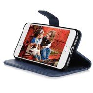 iPhone 7 Case (4.7 inch) - Wallet Folio Flip Embossed Campanula PU Leather Case with Stand Card Slots Slim Fit... N28