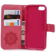 iPhone 7 Case (4.7 inch) - Wallet Folio Flip Embossed Campanula PU Leather Case with Stand Card Slots Slim Fit... N31