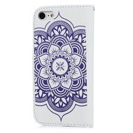 iPhone 7 Case (4.7 inch) - Wallet Folio Flip Embossed Campanula PU Leather Case with Stand Card Slots Slim Fit... N34