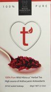 Wild Hibiscus Heart-Tee Hibiscus Herbal Tea 20 Tea Bags 60g N3