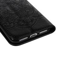 iPhone 7 Case (4.7 inch) - Wallet Folio Flip Embossed Campanula PU Leather Case with Stand Card Slots Slim Fit... N38