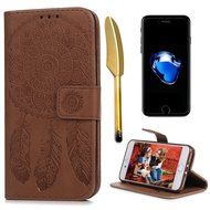 iPhone 7 Case (4.7 inch) - Wallet Folio Flip Embossed Campanula PU Leather Case with Stand Card Slots Slim Fit... N42