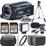 Canon VIXIA HF R700 Full HD Camcorder 57x Advanced Zoom + 2 Of 32GB Memory Card + Shotgun Microphone + Extra Battery... N6