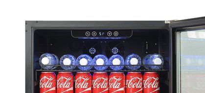 NewAir ABR-1770 177 Can Deluxe Beverage Cooler, Black/Stainless Steel N9