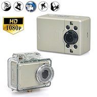 1080p Waterproof Sports Action Camera with 130 Degree Wide Angle Lens - 4x Digital Zoom, 2 Inch Touch Screen N7