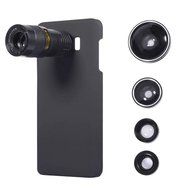 5 in 1 Mobile Phone Lens Kit, [9X Telephoto Telescope] [0.63x Wide Angle] [0.4X Super Wide Angle ] [180&deg; Fisheye... N24