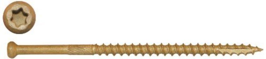 Screw Products, Inc. FSC72-5 No 7 X Bronze Star Exterior Finish Head Star Drive Screws by "Screw Products, Inc."
