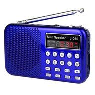 TIVDIO L-065 Pocket Digital FM Radio with REC Recorder MP3 Player Speaker Micro SD T-Flash Card with Flashlight... N8
