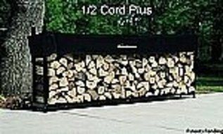 The Woodhaven 10 Foot Firewood Log Rack with Cover