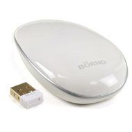 B?rnd T100 2.4GHz Wireless Optical Ultra-Thin Touch Mouse w/Gold-Plated Nano USB Transceiver (White/Gray) consumer...