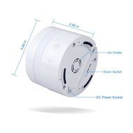 Topc USB Ultrasonic Cool Mist Aroma Humidifier 100ml Essential Oil Diffuser with Color Changing LED Lights N5