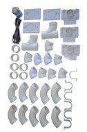 Central Vacuum Installation Kit For All Homes Rough-in Built-In CVac 3 Inlet Kit With Pipe by Zvac with 48 Foot... N14