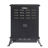 VonHaus 1500W Portable Electric Stove Heater Fireplace / Space Heater with Log Burning Flame Effect N3
