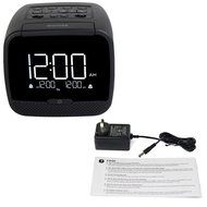 Tivdio RT-4503 Dual Alarm Clock Radio With Wireless Speaker FM 2 Port Smart Phone Charger Snooze Sleep Timer Battery... N2