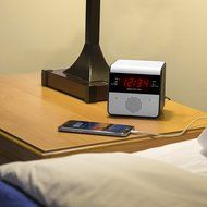 Equity by La Crosse 30118 FM Alarm Clock Radio with USB Charge Port N4
