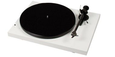 Pro-Ject Debut III Recordmaster Turntable with USB and Phono Preamp- White