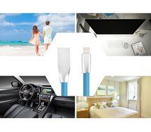 iPhone Charger (Kable Leader) 2 Pack 6ft Flat Noodle Zinc Alloy iPhone Charging Cable for iPhone SE 7 7 Plus 6... N4